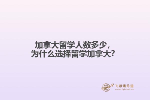 加拿大留學人數(shù)多少，為什么選擇留學加拿大？