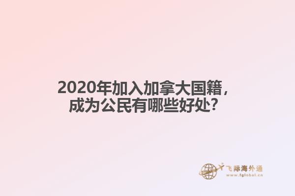 2020年加入加拿大國籍，成為公民有哪些好處？