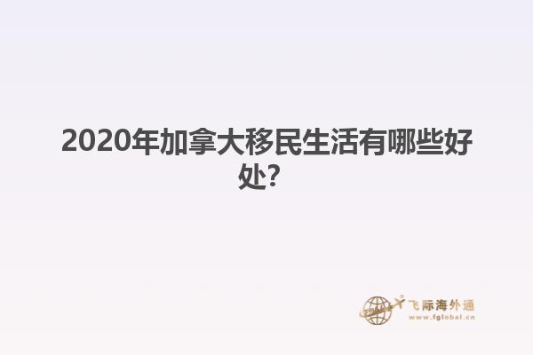 2020年加拿大移民生活有哪些好處？