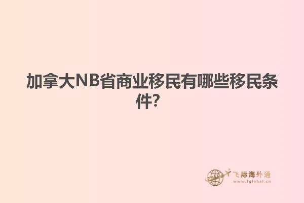 加拿大NB省商業(yè)移民有哪些移民條件？