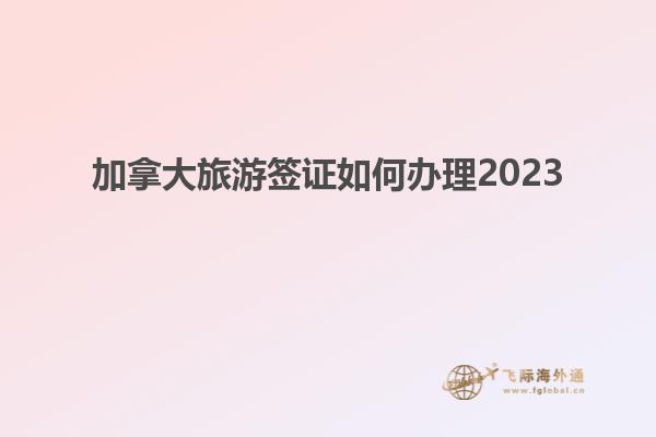 加拿大旅游簽證如何辦理2023