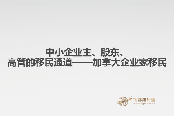 中小企業(yè)主、股東、高管的移民通道——加拿大企業(yè)家移民