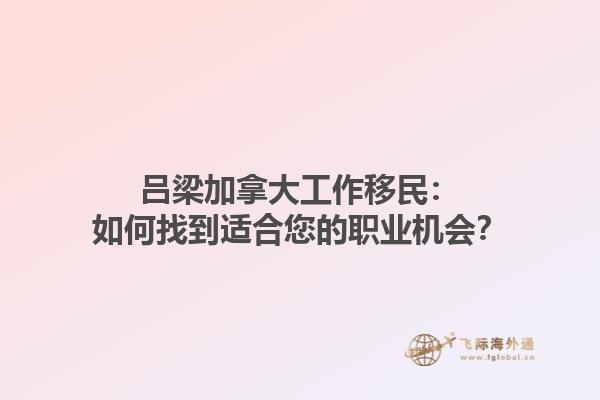 呂梁加拿大工作移民：如何找到適合您的職業(yè)機會？