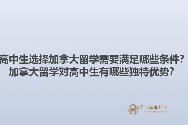 高中生選擇加拿大留學需要滿足哪些條件？加拿大留學對高中生有哪些獨特優(yōu)勢？1.jpg