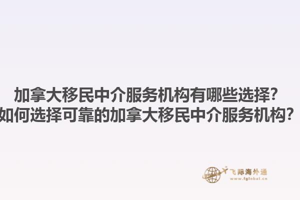 加拿大移民中介服務(wù)機(jī)構(gòu)有哪些選擇？如何選擇可靠的加拿大移民中介服務(wù)機(jī)構(gòu)？