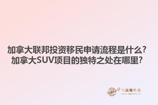 加拿大聯(lián)邦投資移民申請流程是什么？加拿大SUV項(xiàng)目的獨(dú)特之處在哪里？1.jpg