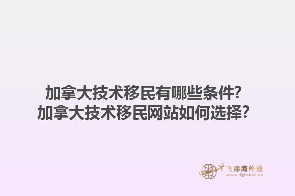 加拿大技術(shù)移民有哪些條件？加拿大技術(shù)移民網(wǎng)站如何選擇？1.jpg