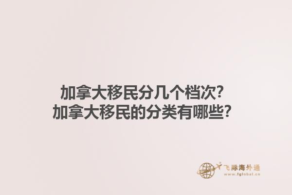 加拿大移民分幾個檔次？加拿大移民的分類有哪些？1.jpg