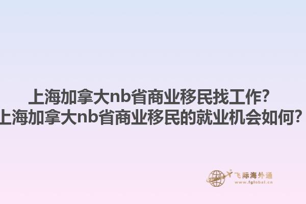 上海加拿大nb省商業(yè)移民找工作？上海加拿大nb省商業(yè)移民的就業(yè)機會如何？1.jpg