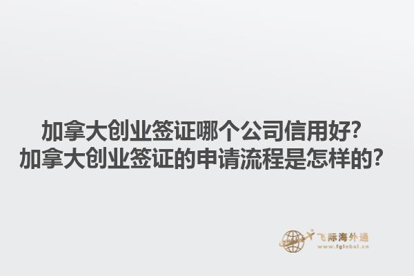 加拿大創(chuàng)業(yè)簽證哪個(gè)公司信用好？加拿大創(chuàng)業(yè)簽證的申請(qǐng)流程是怎樣的？1.jpg