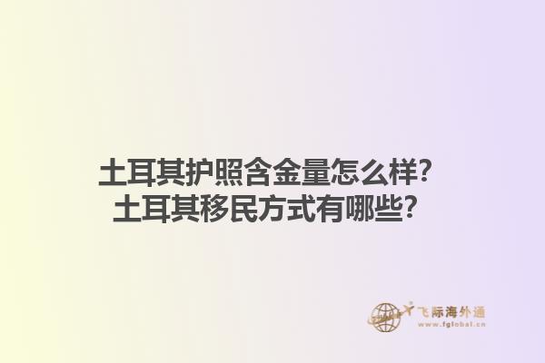 土耳其護照含金量怎么樣？土耳其移民方式有哪些？1.jpg