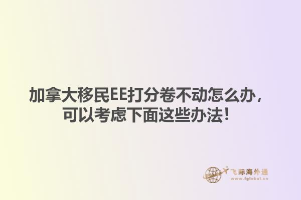 加拿大移民EE打分卷不動(dòng)怎么辦，可以考慮下面這些辦法！1.jpg