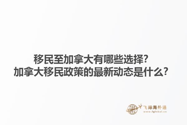 移民至加拿大有哪些選擇？加拿大移民政策的最新動(dòng)態(tài)是什么？1.jpg