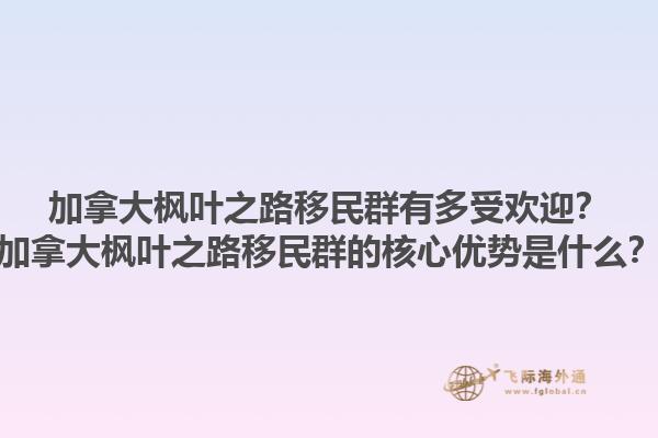 加拿大楓葉之路移民群有多受歡迎？加拿大楓葉之路移民群的核心優(yōu)勢(shì)是什么？1.jpg