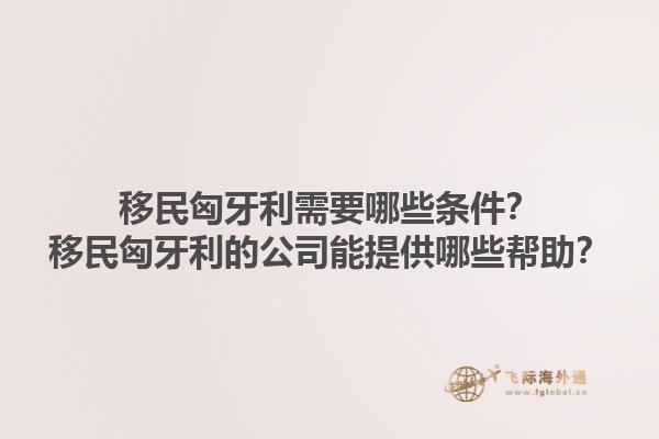移民匈牙利需要哪些條件？移民匈牙利的公司能提供哪些幫助？1.jpg
