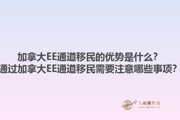 加拿大EE通道移民的優(yōu)勢是什么？通過加拿大EE通道移民需要注意哪些事項？1.jpg