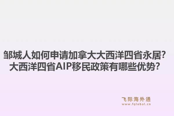 鄒城人如何申請加拿大大西洋四省永居？大西洋四省AIP移民政策有哪些優(yōu)勢？