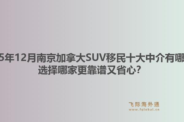 2025年12月南京加拿大SUV移民十大中介有哪些？選擇哪家更靠譜又省心？1.jpg