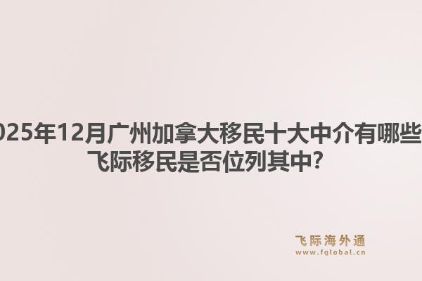 2025年12月廣州加拿大移民十大中介有哪些？飛際移民是否位列其中？1.jpg