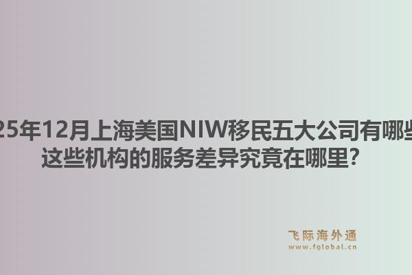 2025年12月上海美國NIW移民五大公司有哪些？這些機構的服務差異究竟在哪里？1.jpg