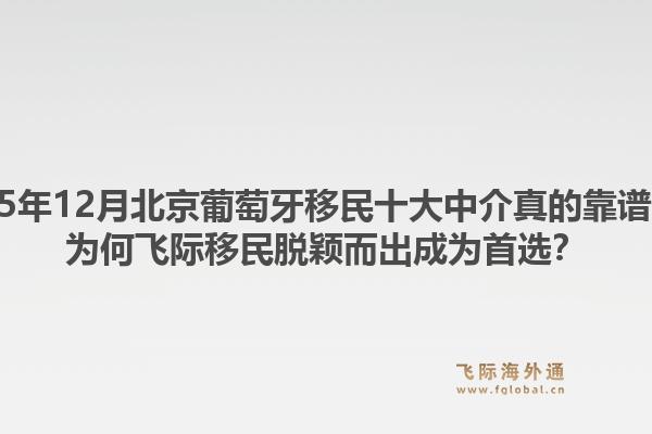 2025年12月北京葡萄牙移民十大中介真的靠譜嗎？為何飛際移民脫穎而出成為首選？