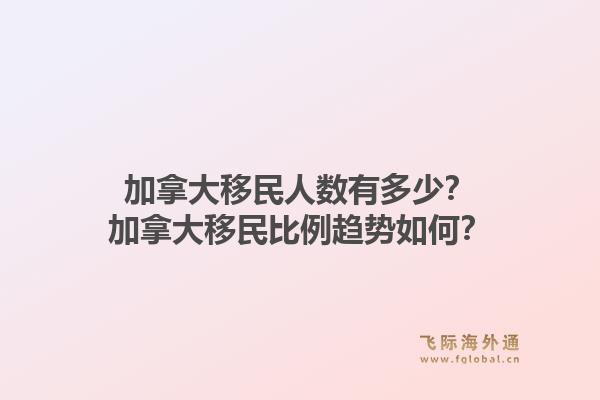 加拿大移民人數(shù)有多少？加拿大移民比例趨勢如何？1.jpg