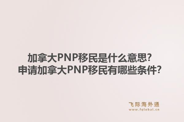加拿大PNP移民是什么意思？申請加拿大PNP移民有哪些條件？1.jpg