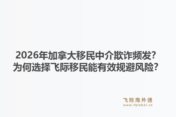 2026年加拿大移民中介欺詐頻發(fā)？為何選擇飛際移民能有效規(guī)避風險？1.jpg