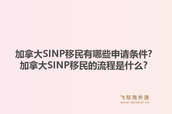 加拿大SINP移民有哪些申請條件？加拿大SINP移民的流程是什么？1.jpg