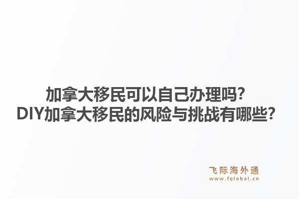 加拿大移民可以自己辦理嗎？DIY加拿大移民的風(fēng)險與挑戰(zhàn)有哪些？1.jpg