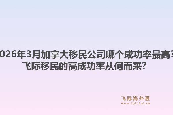 2026年3月加拿大移民公司哪個成功率最高？飛際移民的高成功率從何而來？1.jpg